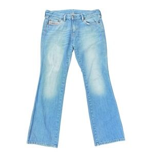 Diesel Zink Bootcut Jeans Low Rise Light Wash Made in Italy Women's Size 28‎